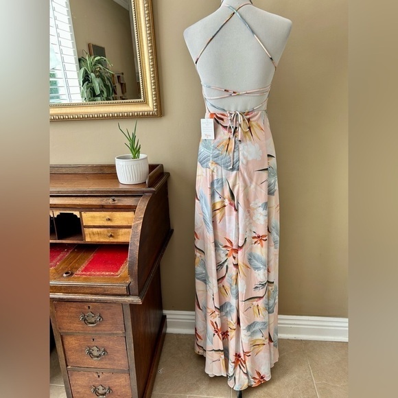 Show Me Your Mumu Godshaw Goddess Gown Maxi Dress Floral Paradise Party XS NWT - Picture 6 of 11